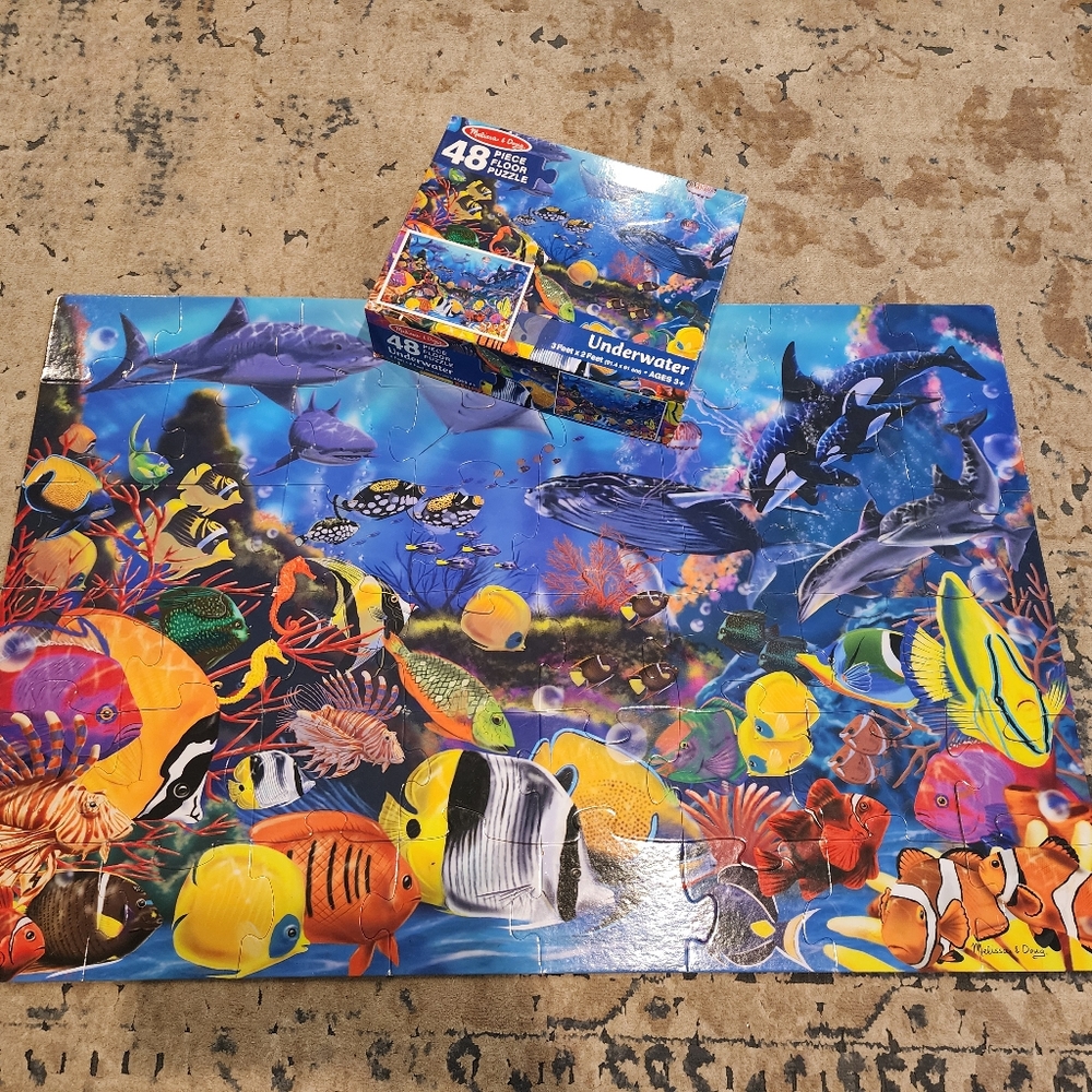 Underwater Jigsaw Puzzle with Vibrant Marine Life